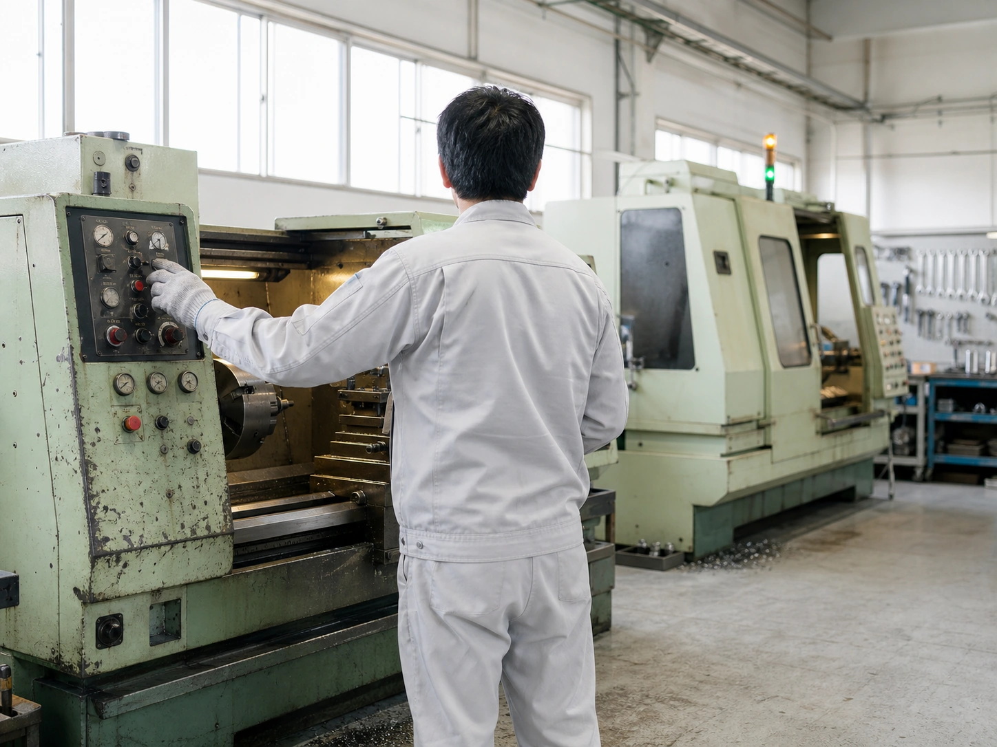 工作機械が並ぶ工場